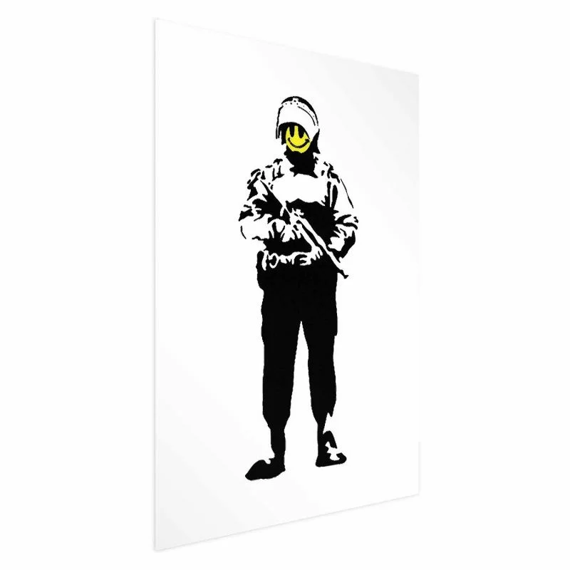 Plakat - Uśmiechnięty policjant - obrazek 1