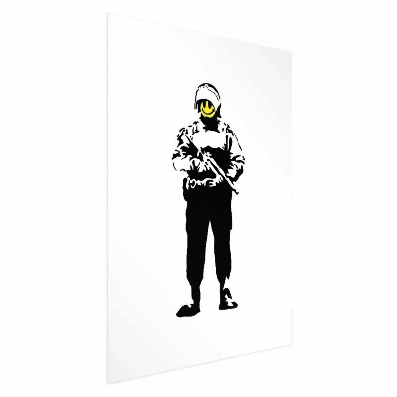Plakat - Uśmiechnięty policjant - obrazek 1
