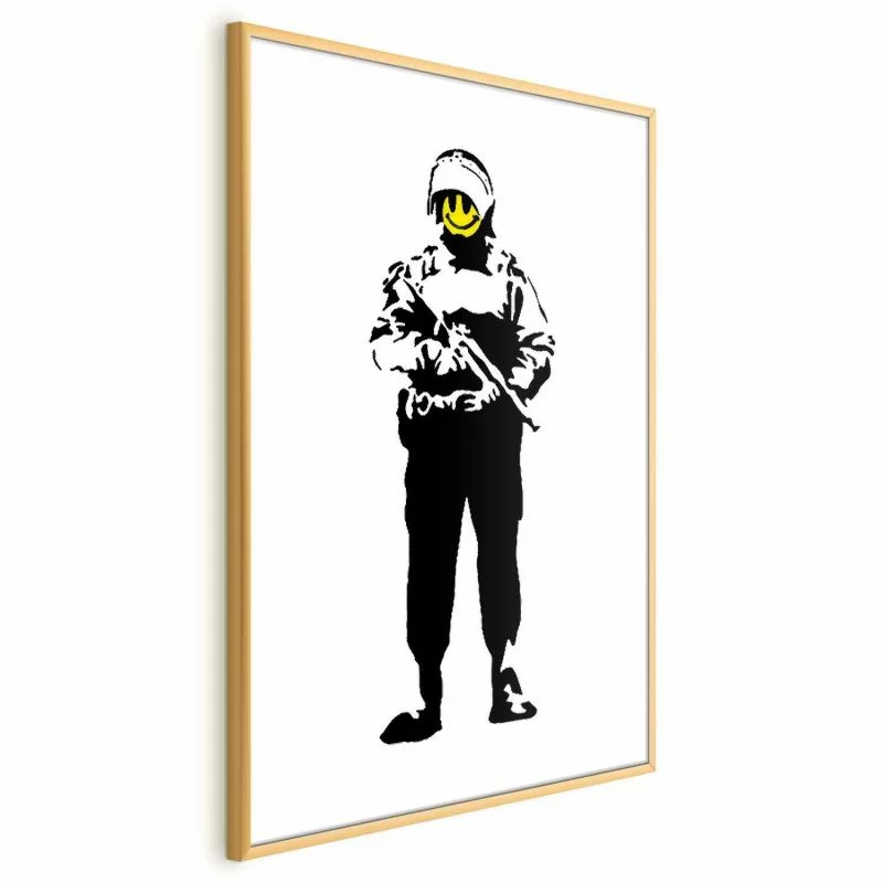 Plakat - Uśmiechnięty policjant - obrazek 1