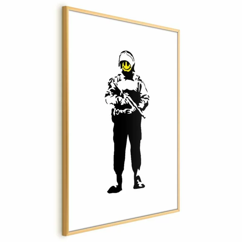 Plakat - Uśmiechnięty policjant - obrazek 1