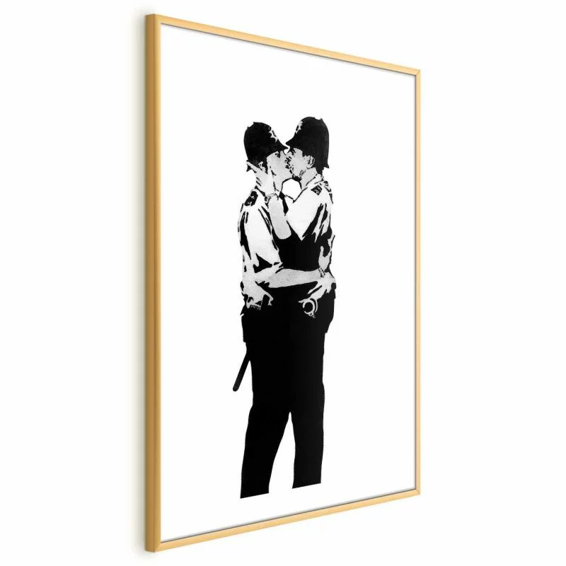Plakat - Kissing Coppers - obrazek 1