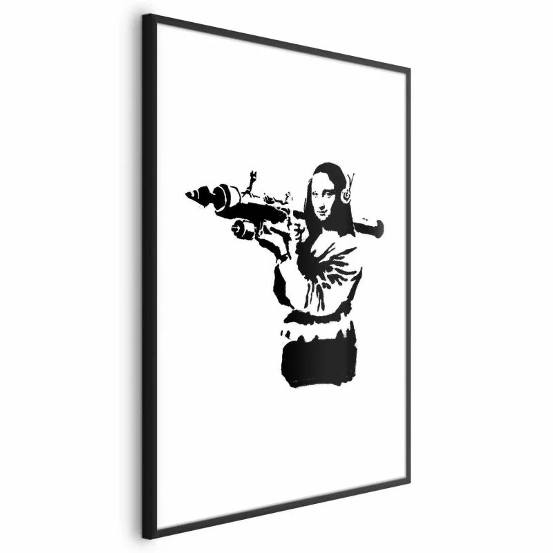Plakat - Banksy Mona Lisa with Rocket Launcher - obrazek 1