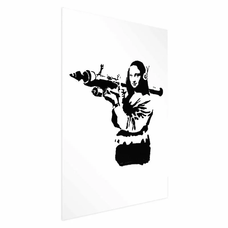 Plakat - Banksy Mona Lisa with Rocket Launcher - obrazek 1