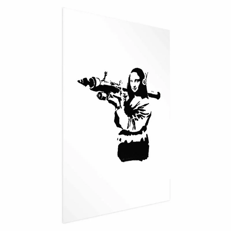 Plakat - Banksy Mona Lisa with Rocket Launcher - obrazek 1