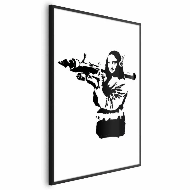 Plakat - Banksy Mona Lisa with Rocket Launcher - obrazek 1