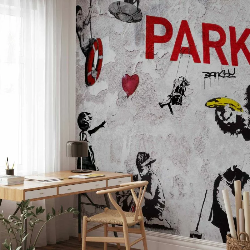 Fototapeta - Różnorodność graffity (Banksy) - obrazek 1