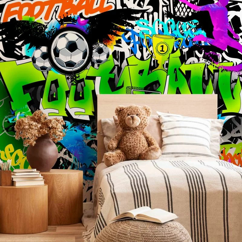 Fototapeta wodoodporna - Piłkarskie graffiti - obrazek 1