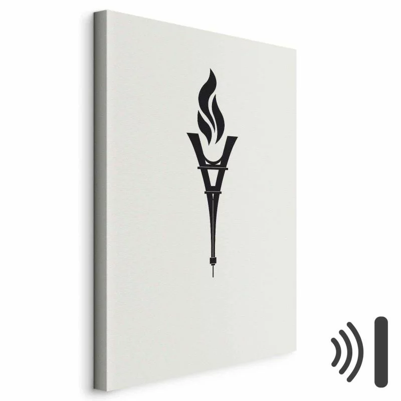 Obraz - Znicz w kształcie odwróconej wieży Eiffla - obrazek 1