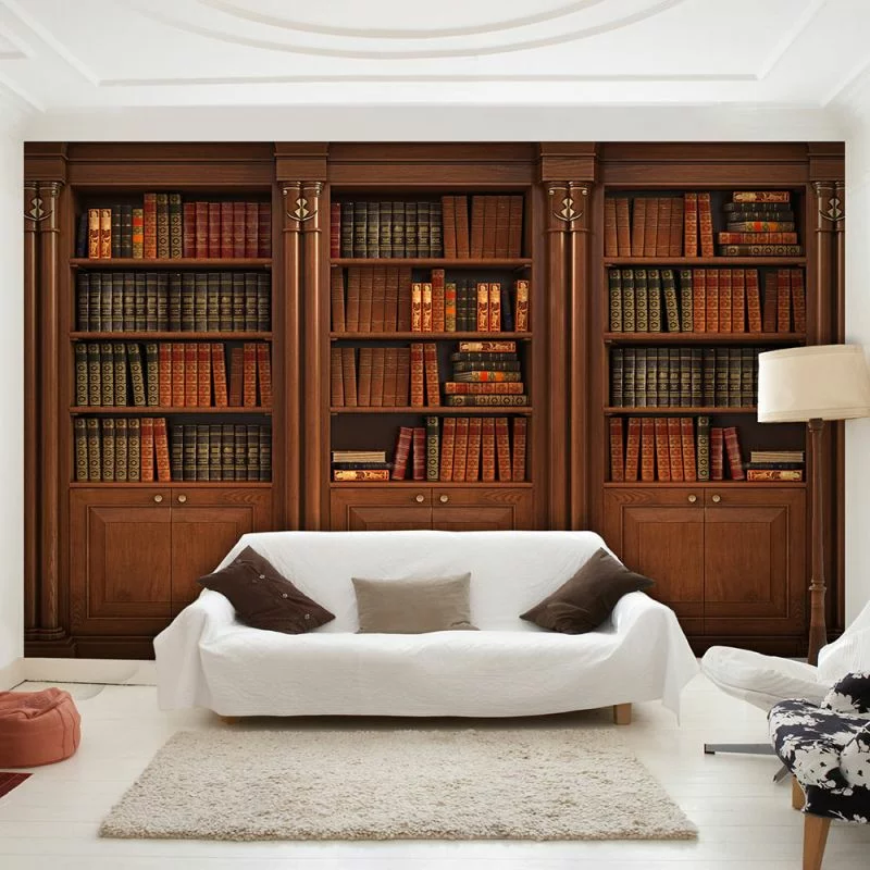 Fototapeta wodoodporna - Elegancka biblioteczka - obrazek 1