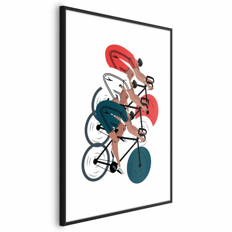 Plakat - Olimpiada - wyścig kolarski - obrazek 1