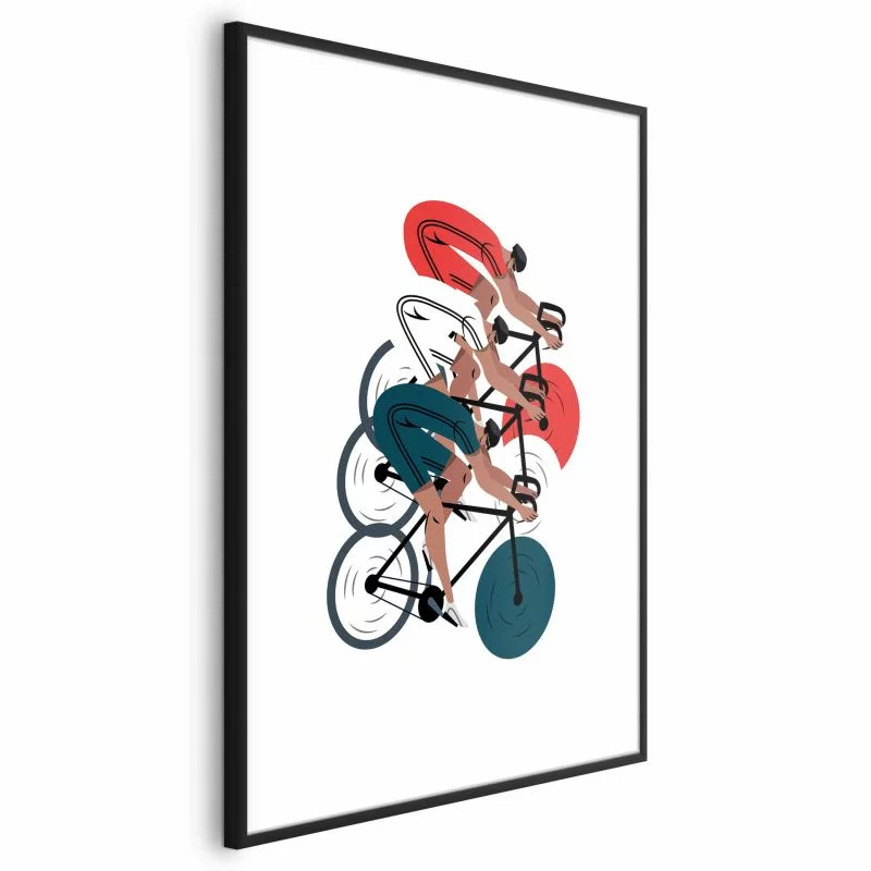Plakat - Olimpiada - wyścig kolarski - obrazek 1