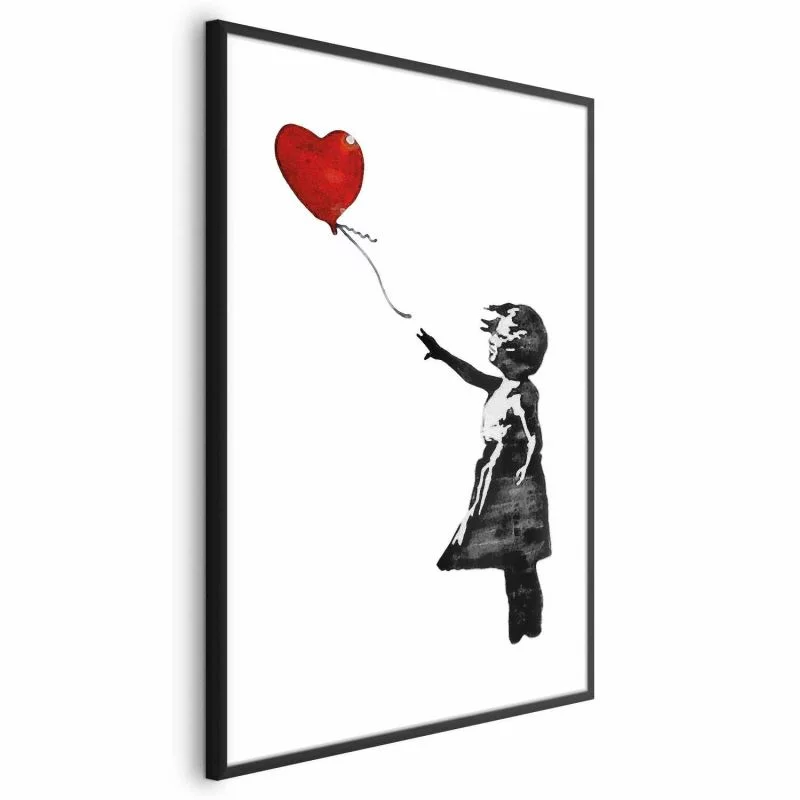 Plakat - Banksy: Dziewczynka z balonem - obrazek 1