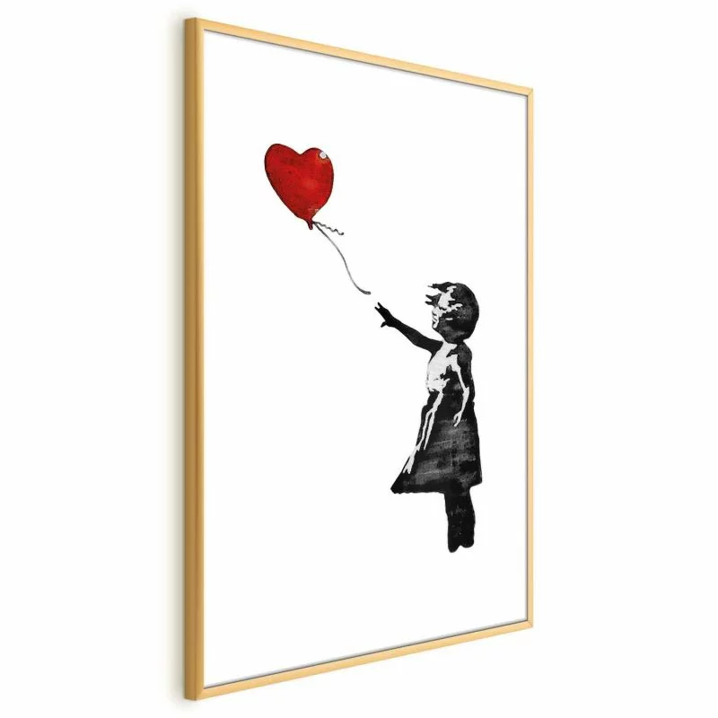 Plakat - Banksy: Dziewczynka z balonem - obrazek 1