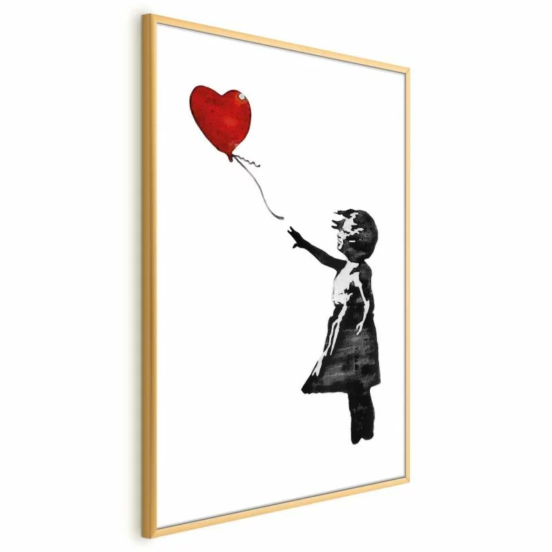 Plakat - Banksy: Dziewczynka z balonem - obrazek 1