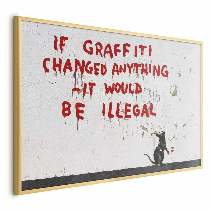 Plakat - Cytat graffiti - obrazek 1