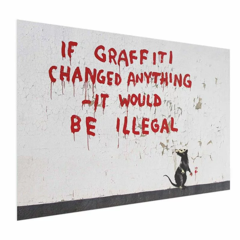 Plakat - Cytat graffiti - obrazek 1