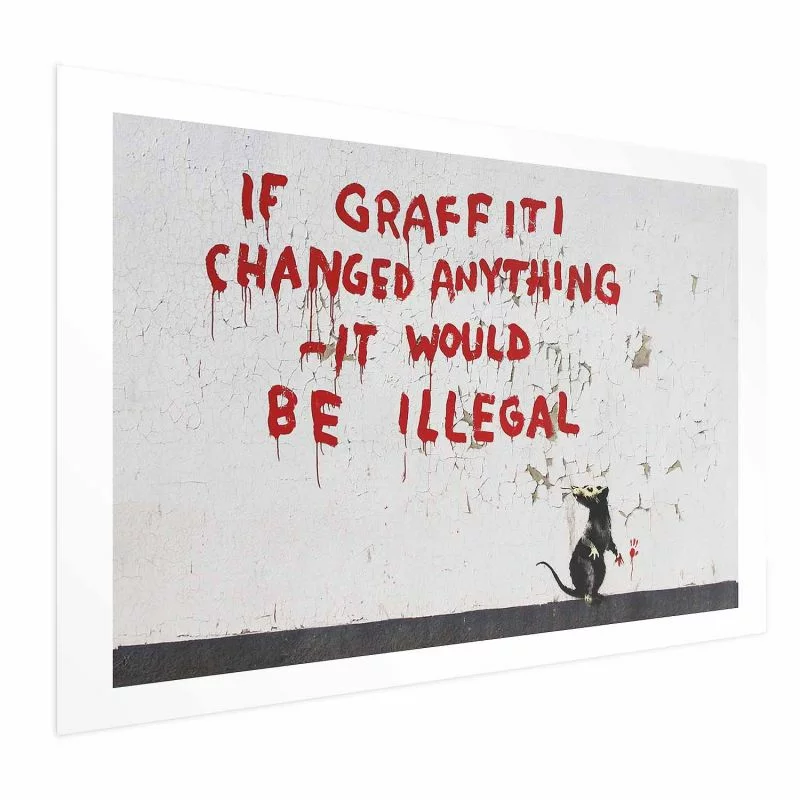 Plakat - Cytat graffiti - obrazek 1