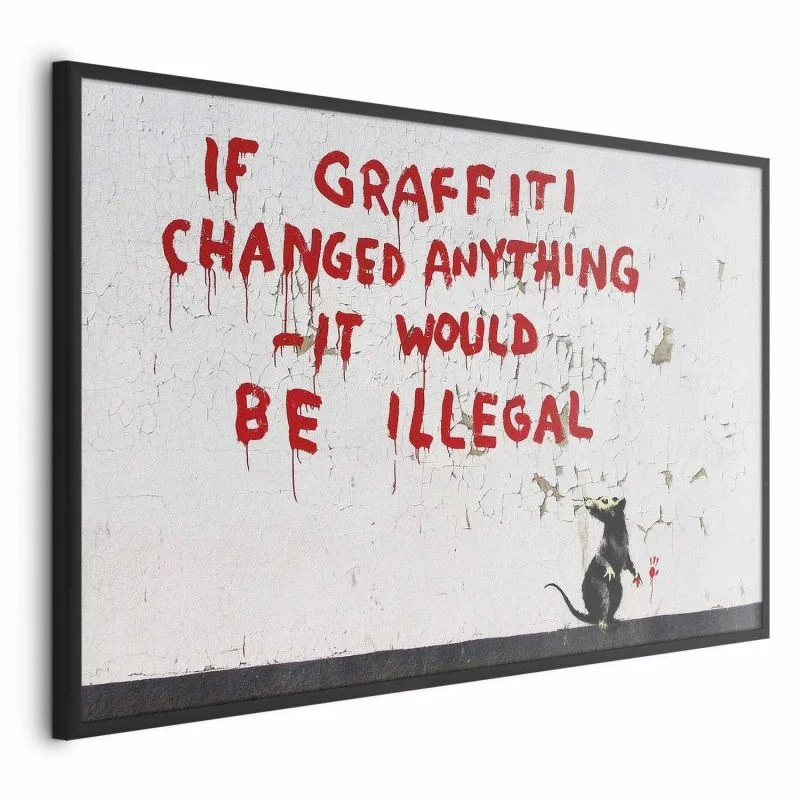 Plakat - Cytat graffiti - obrazek 1