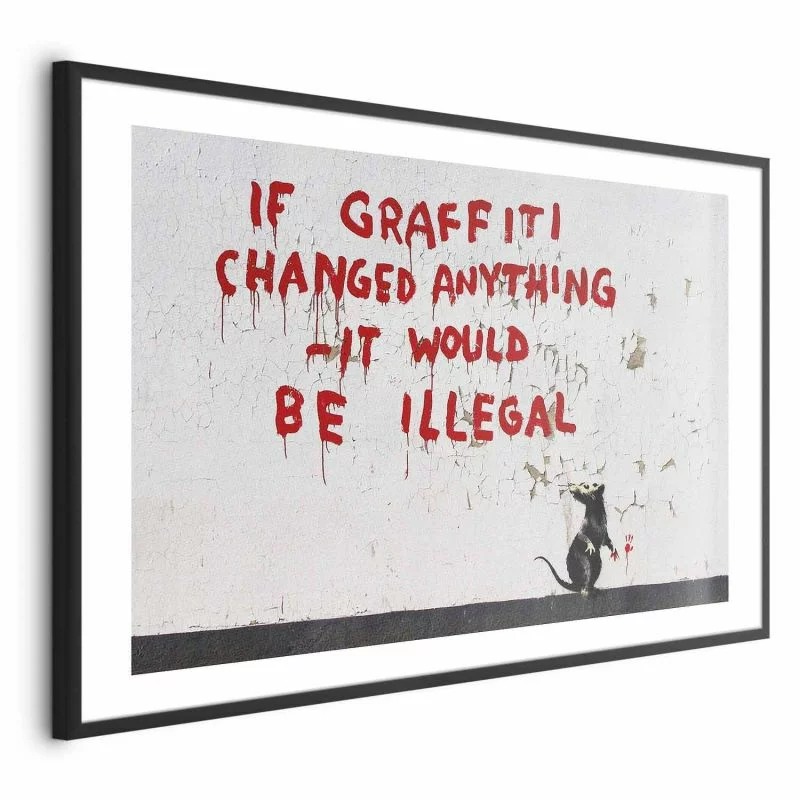 Plakat - Cytat graffiti - obrazek 1