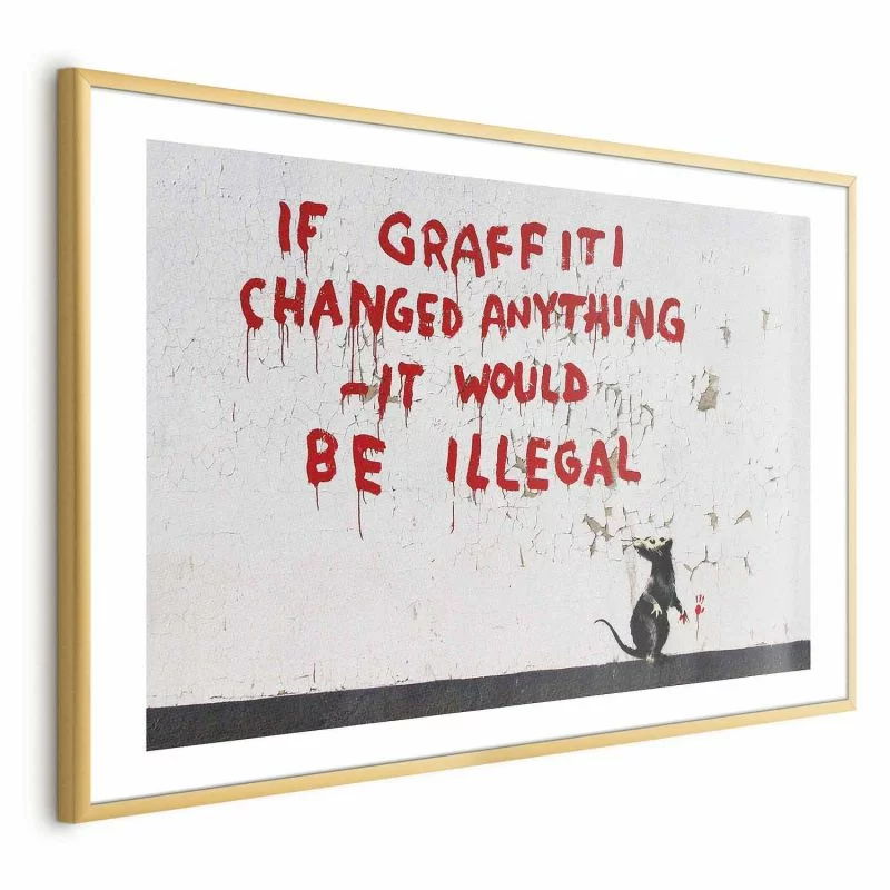 Plakat - Cytat graffiti - obrazek 1