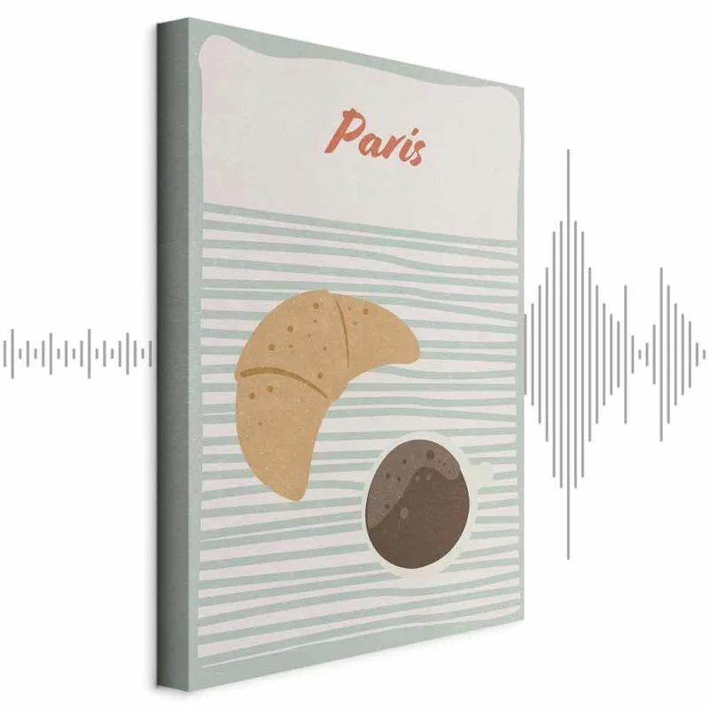 Obraz - Paryskie śniadanie (1-częściowy) pionowy - obrazek 1