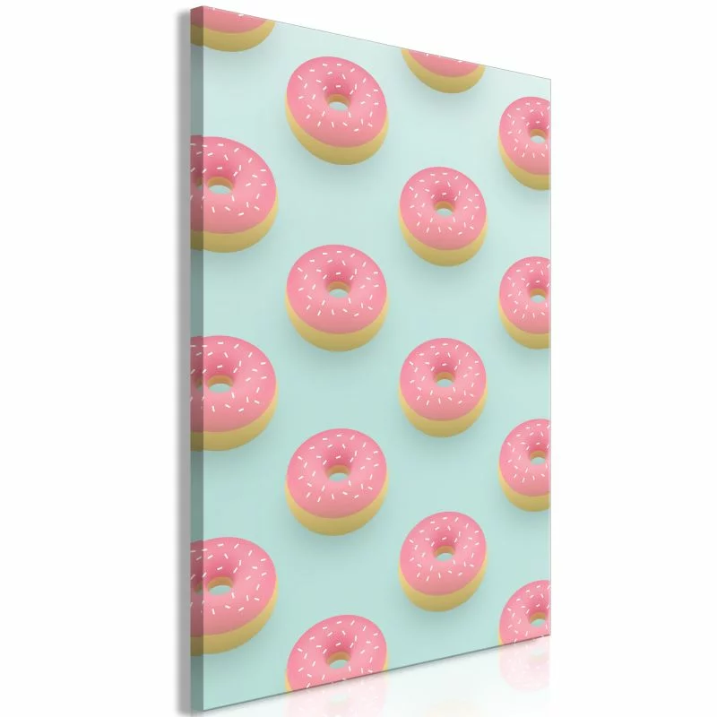 Obraz - Pastelowe donuty (1-częściowy) pionowy - obrazek 1