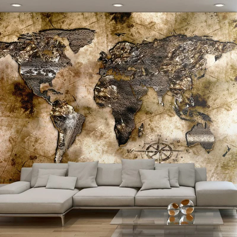 Fototapeta wodoodporna - Stara mapa świata - obrazek 1