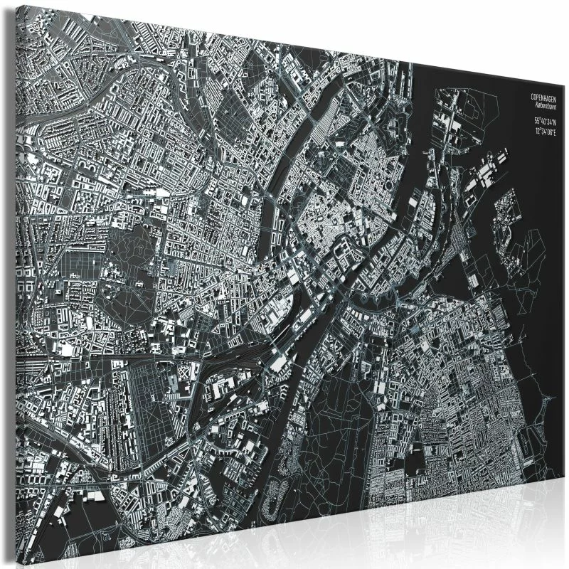 Obraz - Kopenhaga w zbliżeniu (1-częściowy) szeroki