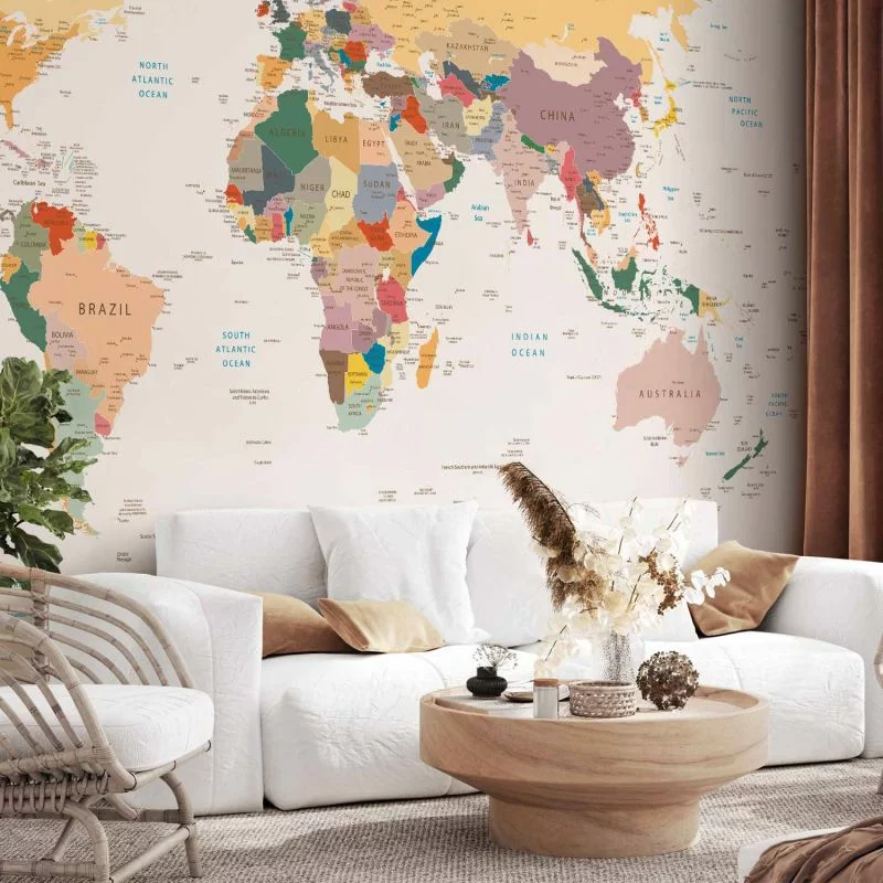 Fototapeta - Mapa świata - obrazek 1