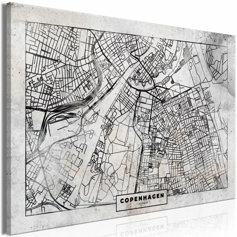 Obraz - Plan Kopenhagi (1-częściowy) szeroki - obrazek 1