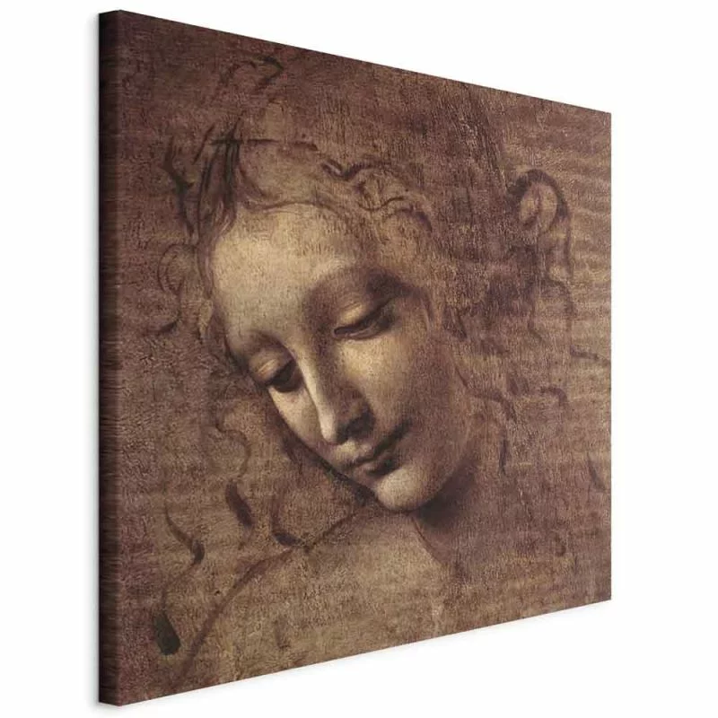 Obraz - Leonardo da Vinci – Głowa młodej kobiety (Leda) - obrazek 1