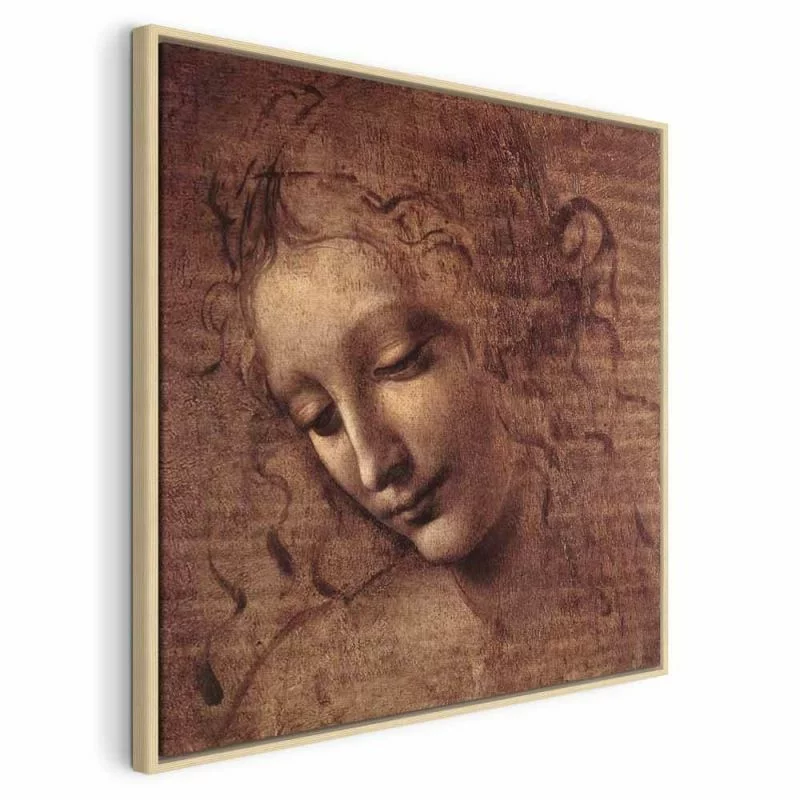 Obraz - Leonardo da Vinci – Głowa młodej kobiety (Leda) - obrazek 1