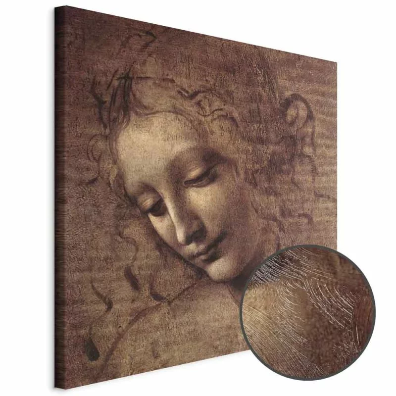 Obraz - Leonardo da Vinci – Głowa młodej kobiety (Leda) - obrazek 1