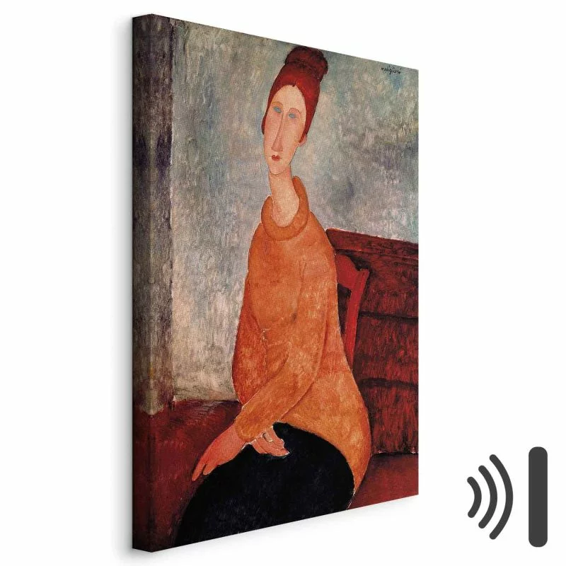 Obraz - Amedeo Modigliani – Jeanne Hébuterne w żółtym swetrze - obrazek 1