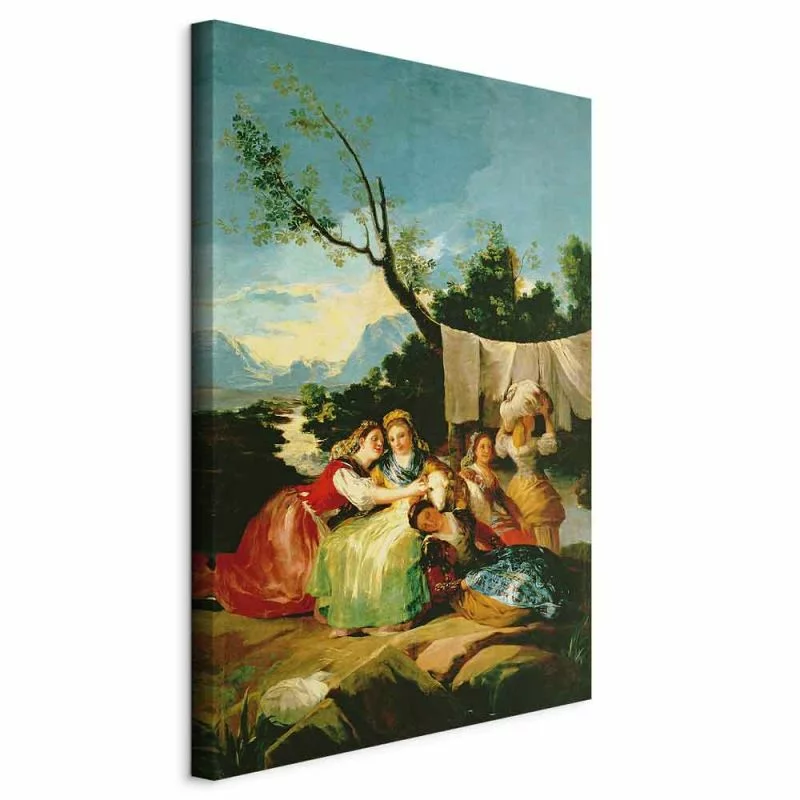 Obraz - The Washerwomen before (Francisco Goya) - obrazek 1