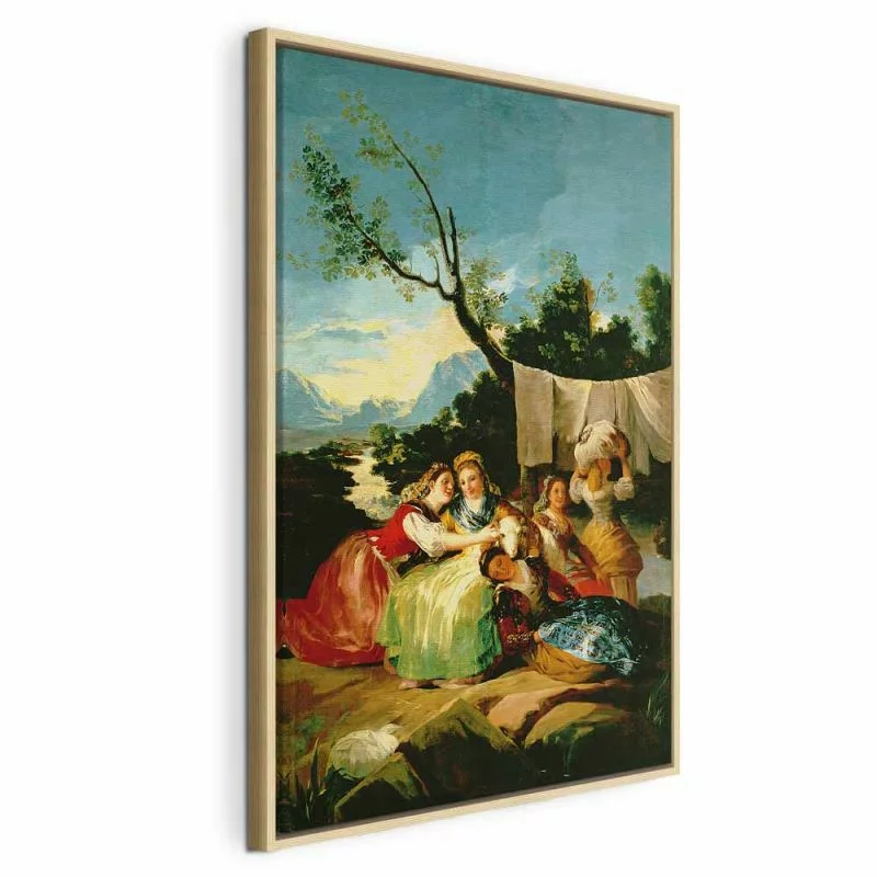 Obraz - The Washerwomen before (Francisco Goya) - obrazek 1