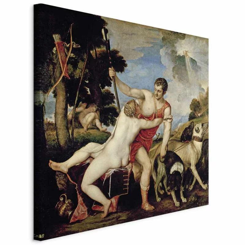 Obraz - Venus and Adonis (Tycjan ) - obrazek 1