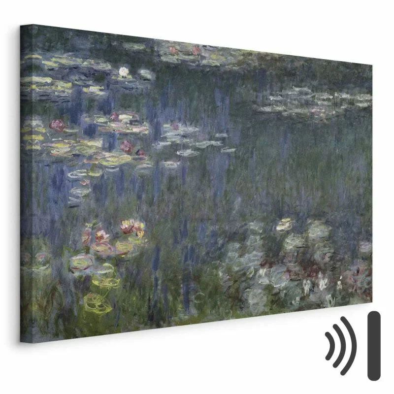 Obraz - Claude Monet – Nenufary (lilie wodne): zielone refleksy - obrazek 1