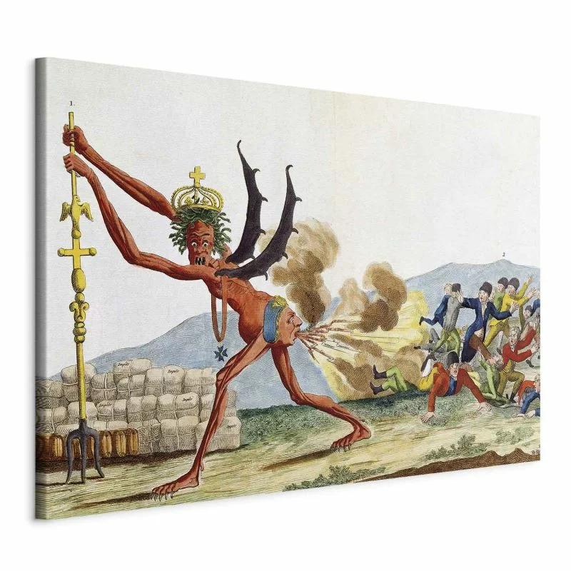 Obraz XXL - Jacques-Louis David – Karykatura rządu brytyjskiego - obrazek 1