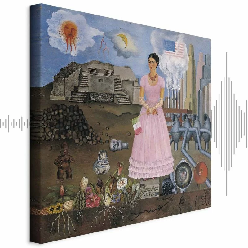 Obraz - Frida Kahlo – Autoportret na granicy Meksyku i USA - obrazek 1