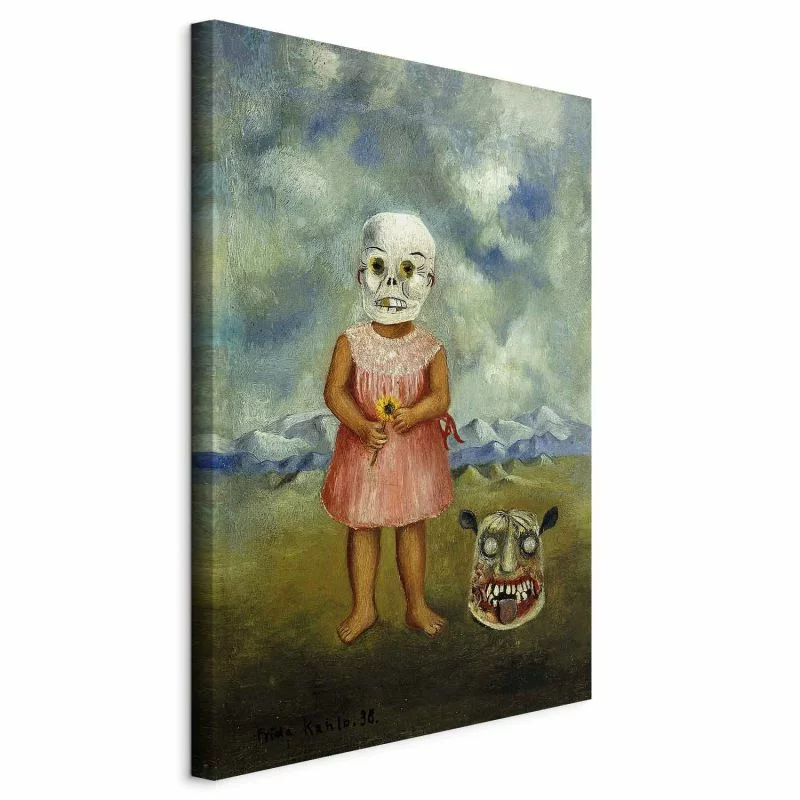 Obraz - Frida Kahlo – Dziewczyna w masce śmierci (Ona gra sama) - obrazek 1