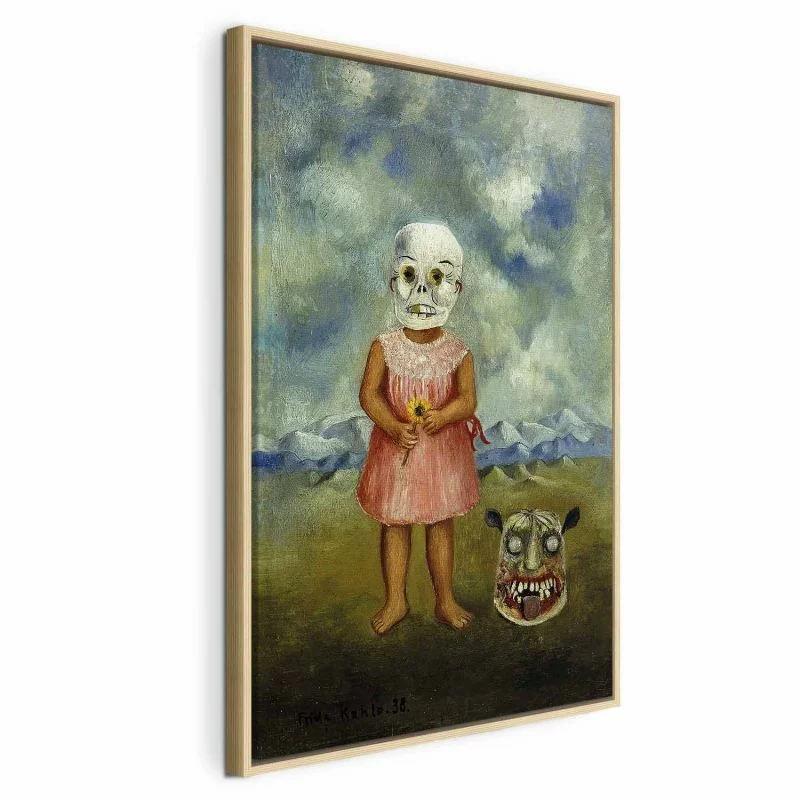 Obraz - Frida Kahlo – Dziewczyna w masce śmierci (Ona gra sama) - obrazek 1