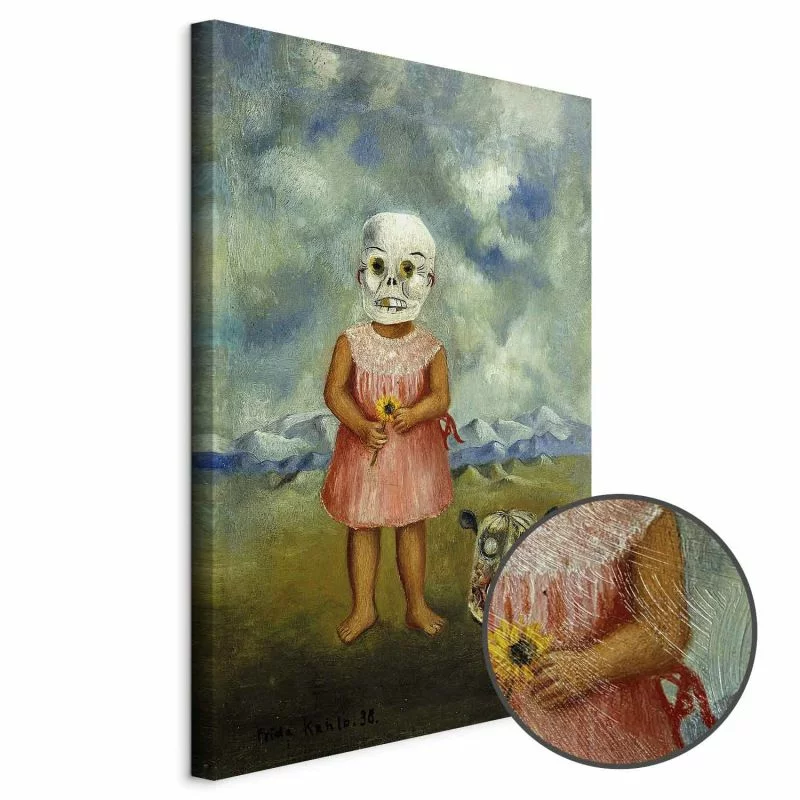 Obraz - Frida Kahlo – Dziewczyna w masce śmierci (Ona gra sama) - obrazek 1