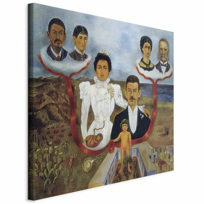 Obraz - Frida Kahlo – Moi dziadkowie, rodzice i ja - obrazek 1