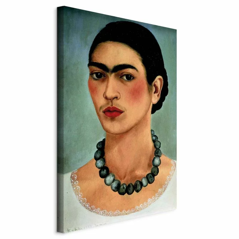 Obraz - Frida Kahlo – Autoportret z naszyjnikiem z koralików - obrazek 1