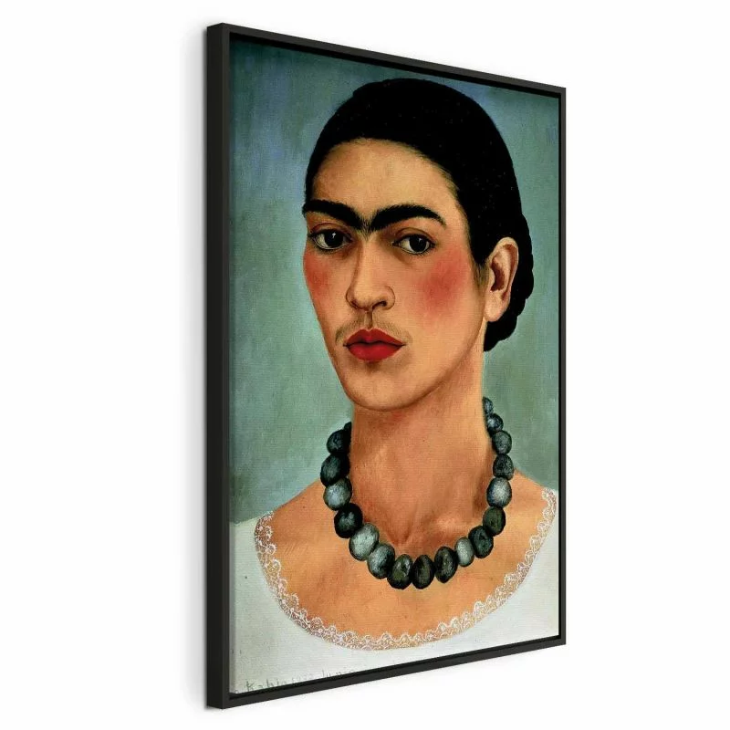 Obraz - Frida Kahlo – Autoportret z naszyjnikiem z koralików - obrazek 1