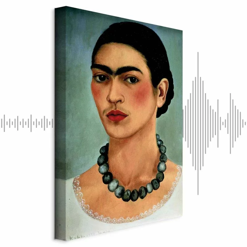 Obraz - Frida Kahlo – Autoportret z naszyjnikiem z koralików - obrazek 1