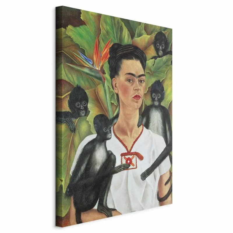 Obraz - Frida Kahlo – Autoportret z małpami - obrazek 1