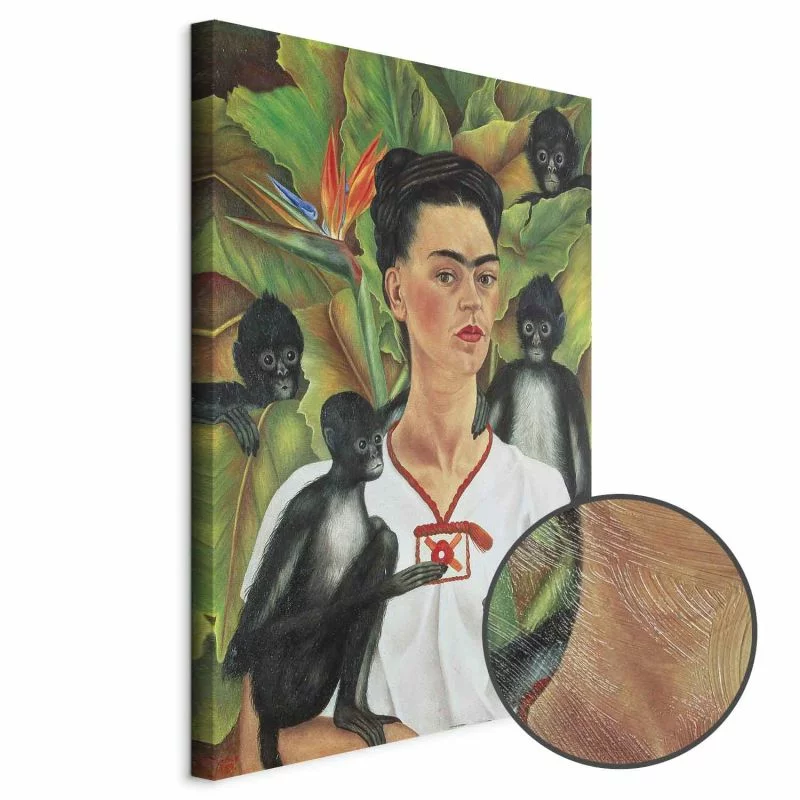 Obraz - Frida Kahlo – Autoportret z małpami - obrazek 1