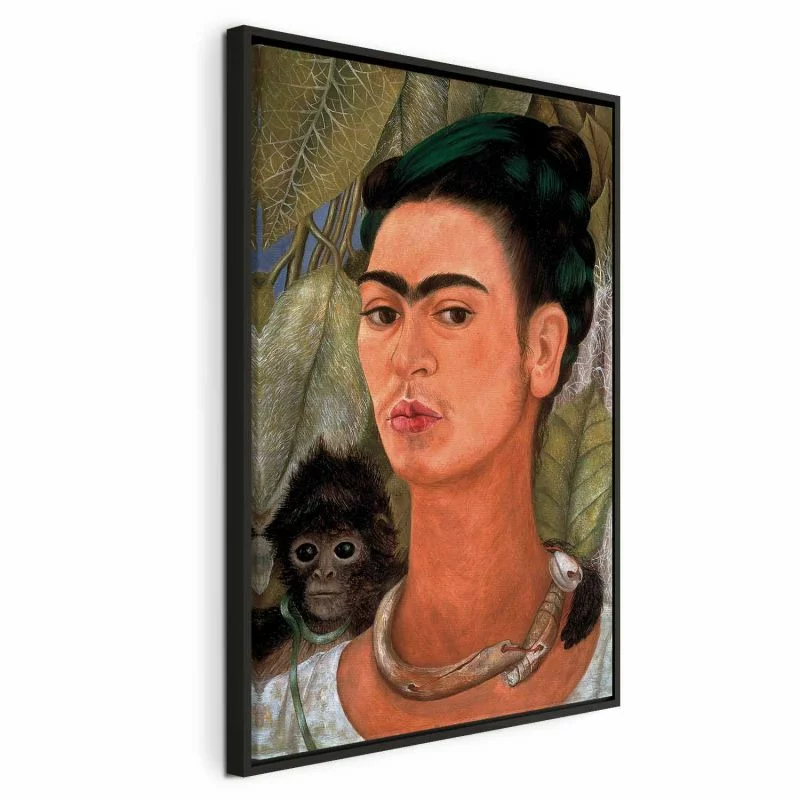 Obraz - Frida Kahlo – Autoportret z małpką - obrazek 1
